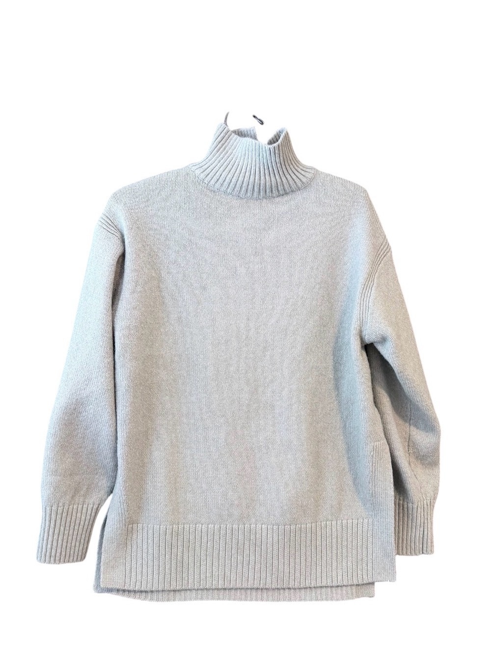 H&M Light Seafoam High Neck Sweater - Cozy Ribbed Turtleneck